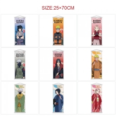 5PCS/SET 25*70cm 13 Styles Naruto Wall Scrolls Anime Wallscrolls