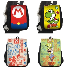 4 Styles Super Mario Bro Cartoon Anime Backpack Bag