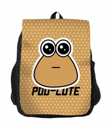 2 Styles Pou Cute Cartoon Anime Backpack Bag