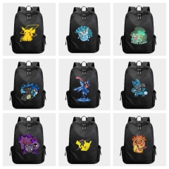 34 Styles Pokemon Cartoon Character Anime Backpack Bag