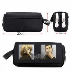 Witch and the Beast Cartoon Canvas For Student Anime Pencil Bag