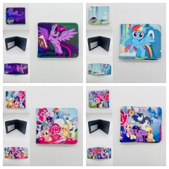 10 Styles My Little Pony Cartoon Coin Purse Short Anime Wallet