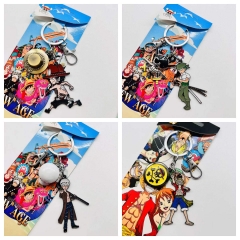 8 Styles One Piece Cartoon Character Pendant Anime Acrylic Keychain