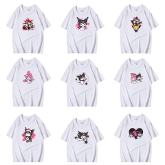 54 Styles Sanrio Kuromi Hello Kitty Short Sleeve Cartoon Anime T Shirt