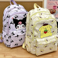 6 Styles Sanrio Kuromi Hello Kitty Cinnamoroll Cartoon Character Anime Canvas Backpack Bag