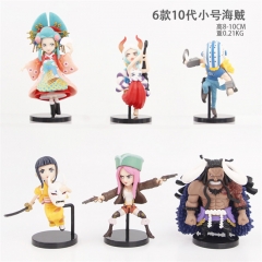 8-10CM 6PCS/SET One Piece 10th Generation Cute Lovely Decoration Figure Doll Toys