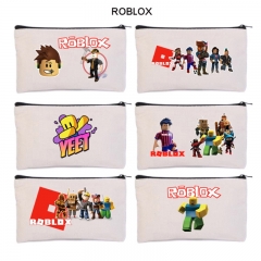 6 Styles Roblox Anime Canvas Pencil Bag