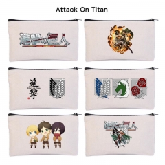 7 Styles Attack on Titan/Shingeki No Kyojin Anime Canvas Pencil Bag