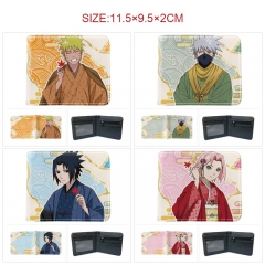 8 Styles Naruto PU Folding Purse Anime Short Wallet