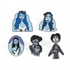 5 Styles Corpse Bride Anime Alloy Pin Brooch