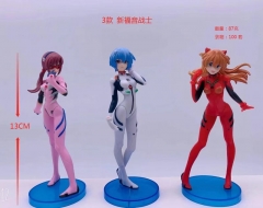 (Opp Bag) 3PCS/SET 13cm EVA/Neon Genesis Evangelion Cartoon PVC Anime Figure