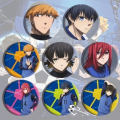 8PCS/SET Blue Lock Cartoon Anime Alloy Pin Brooch