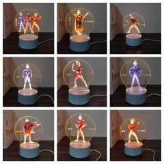 31 Styles Ultraman 3D Anime Nightlight (16 Colors Remote Control)
