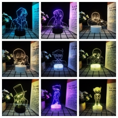 11 Styles Detective Conan 3D Anime Nightlight (16 Colors Remote Control)
