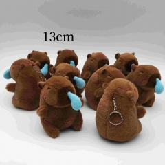 10PCS/SET 13CM Capybara Rodent Anime Plush Toy Pendant