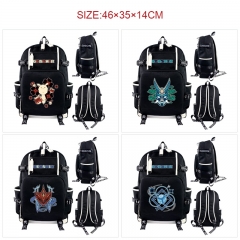 11 Styles Genshin Impact Cartoon Anime Canvas Backpack Bag