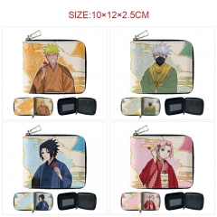 8 Styles Naruto Cartoon Short Pattern Purse Anime PU Wallet