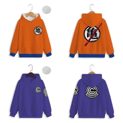 2 Styles Dragon Ball Z Cosplay Cartoon Print Anime Hooded Hoodie For Children
