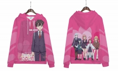 3 Styles The 100 Girlfriends Who Really, Really, Really, Really, Really Love You  Cartoon Long Sleeve Anime Hooded Hoodie