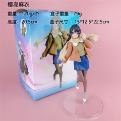 21CM Seishun Buta Yarou Series Sakurajima Mai Sexy Girl Anime PVC Figure Toy