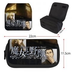 Witch and the Beast Cartoon Pencil Box Anime Pencil Bag