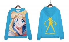 2 Styles Pretty Soldier Sailor Moon Cartoon Long Sleeve Anime Hooded Hoodie