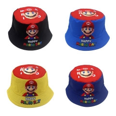 4 Styles Super Mario Bro Cartoon Hat Cap Anime Fisherman's Hat