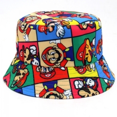Super Mario Bro Cartoon Hat Cap Anime Fisherman's Hat