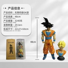 48CM GK Dragon Ball Z Super Saiyan Son Goku Anime Figure Toy