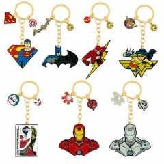 7 Styles Marvel's The Avengers Iron Man Captain America Cartoon Anime Alloy Keychain