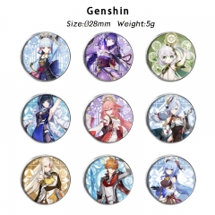 17 Styles Genshin Impact Anime Alloy Pin Brooch