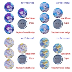 (5PCS/SET) 7 Styles Frieren: Beyond Journey's End Cartoon Anime Tinplate Badge Brooch