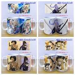7 Styles Genshin Impact Custom Design Color Printing Anime Mug Ceramic Cup