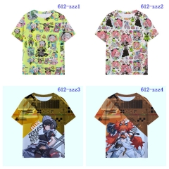 6 Styles zenless zone zero Printing Digital 3D Cosplay Anime T Shirt