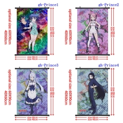 60x90CM 6 Styles I Was Reincarnated as the 7th Prince so I Can Take My Time Perfecting My Magical Ability Wall Scrolls Anime Wallscrolls
