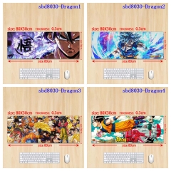 （80x30x0.3cm ）6 Styles Dragon Ball Z Cartoon Anime Mouse Pad