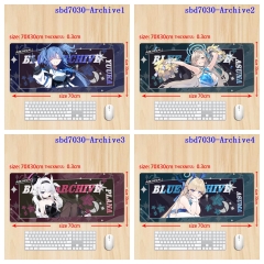 （70x30x0.3cm）8 Styles Blue Archive Cartoon Anime Mouse Pad