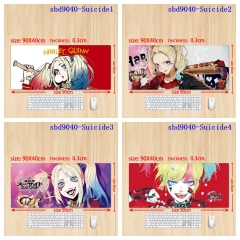 （90x40x0.3cm ）6 Styles Suicide Squad Cartoon Anime Mouse Pad