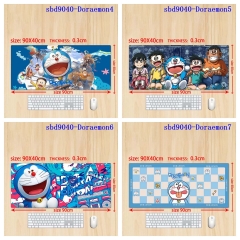 （90x40x0.3cm ）6 Styles Doraemon Cartoon Anime Mouse Pad