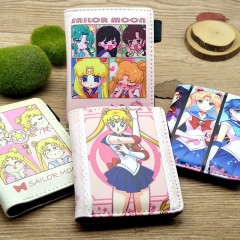 4 Styles Pretty Soldier Sailor Moon Cartoon Pattern Coin Purse Short Anime Wallet