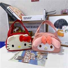 2 Styles Sanrio Hello Kitty My Melody Cartoon Anime Canvas Bag