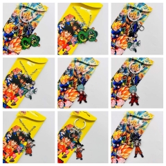 22 Styles Dragon Ball Z Cartoon Anime Alloy Keychain/Necklace
