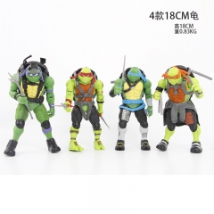 4PCS/SET 18CM Teenage Mutant Ninja Turtles Cosplay Cartoon Character Model Toy Anime PVC Figure