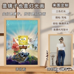 SpongeBob SquarePants 3 Colors Changed Photo Frame Picture Lamp Anime Nightlight