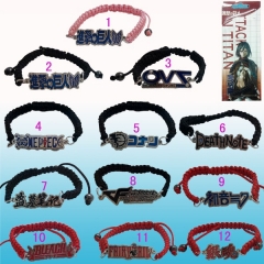 12 Styles Anime Bracelets 