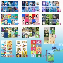 12 Styles Anime Stickers 