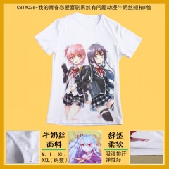 Yahari Ore no Seishun Love Come wa Machigatteiru Anime T shirts