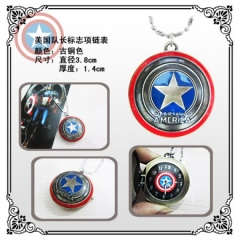 Captain America Anime Necklace Watch