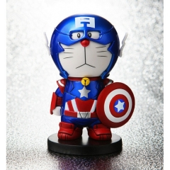 Doraemon Cos Captain American Anime Figures