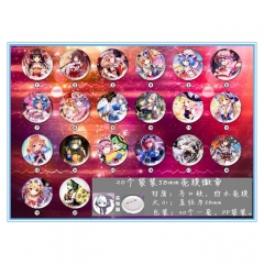 Touhou Project Anime Brooch （20pc Per Set）5.8CM